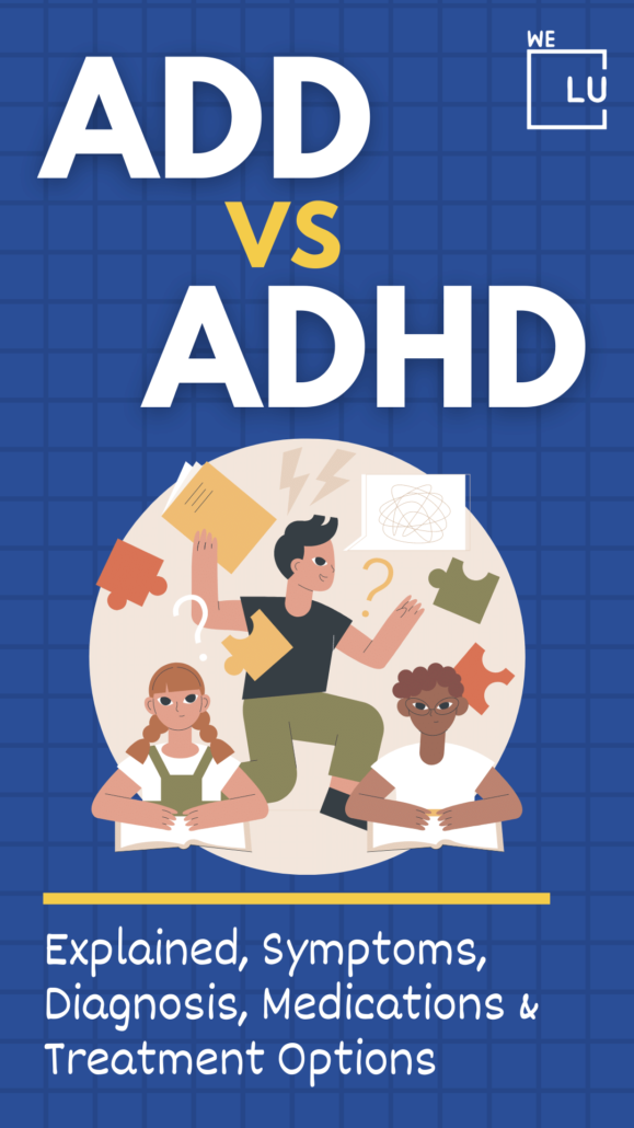 The biggest difference between ADD vs ADHD is that ADD is obsolete terminology no longer used as a formal diagnosis.
