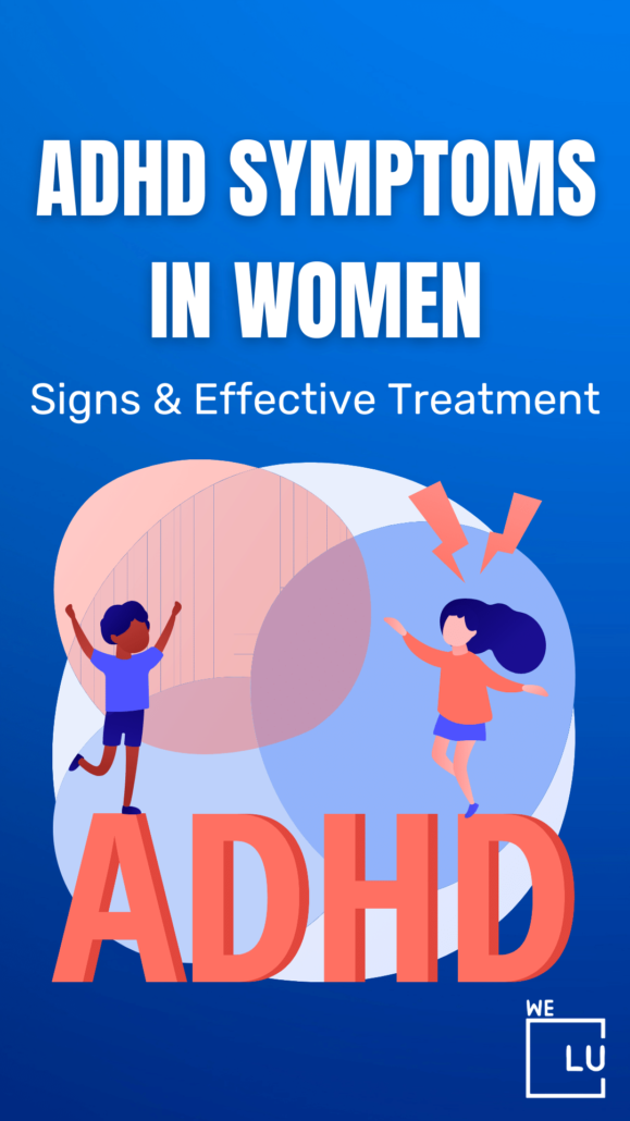 Signs of ADHD in women include the prevalence of other mental health disorders. Though not often listed as signs, other symptoms of ADHD in women include co-occurring depression and anxiety, complicated relationships that can lead to intimate partner violence, trouble maintaining friendships, and at least one space in her life in disarray, such as a messy house or bedroom.  