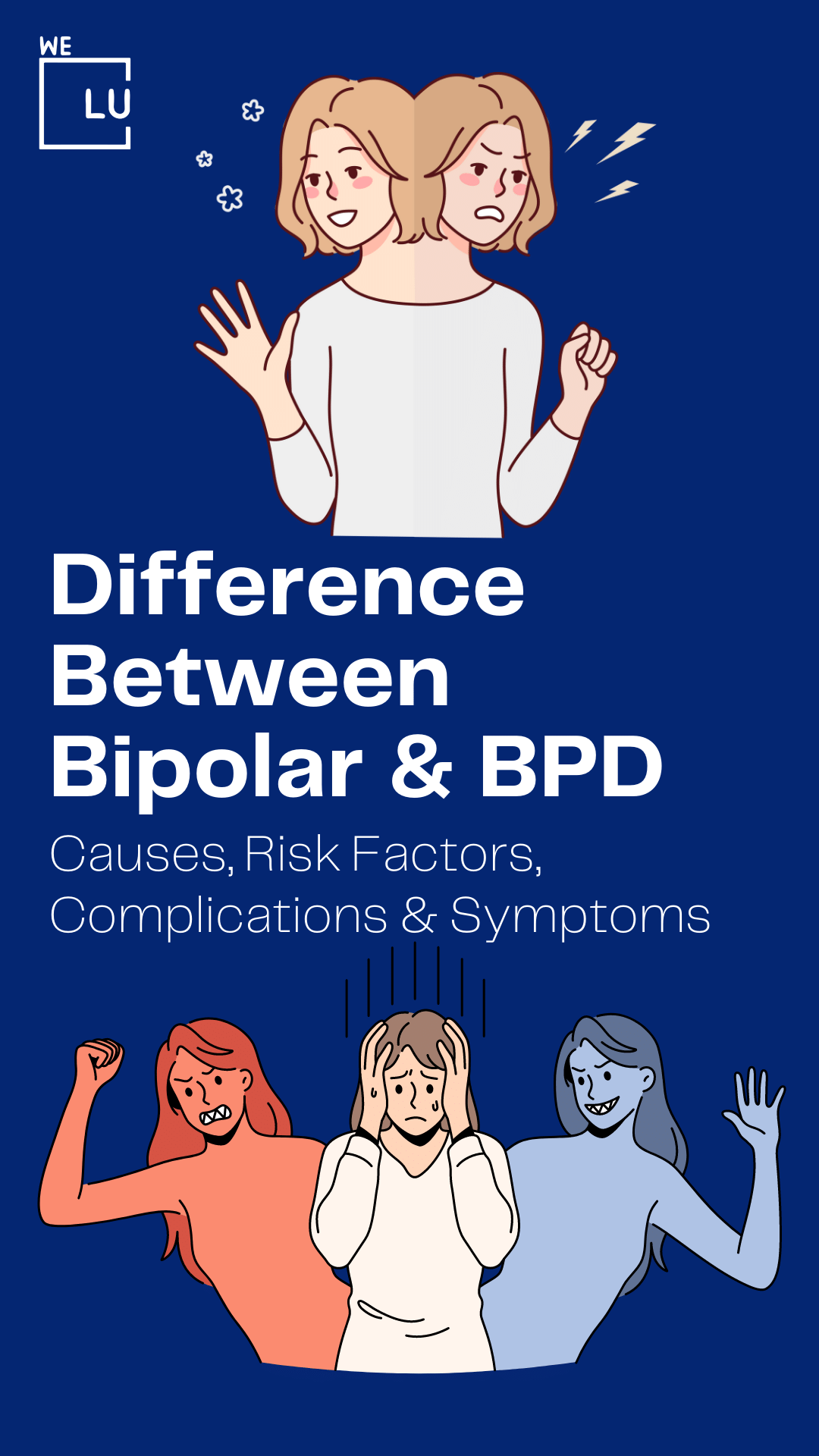 Difference Between Bipolar and BPD, Causes, Risk Factors, Complications & Symptoms