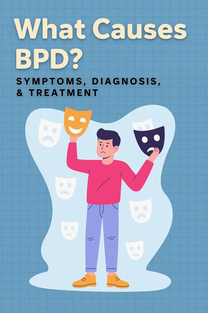 What causes BPD? There’s no single reason why some people develop borderline personality disorder (BPD). Professionals can’t use things like blood tests or brain scans to help diagnose people.