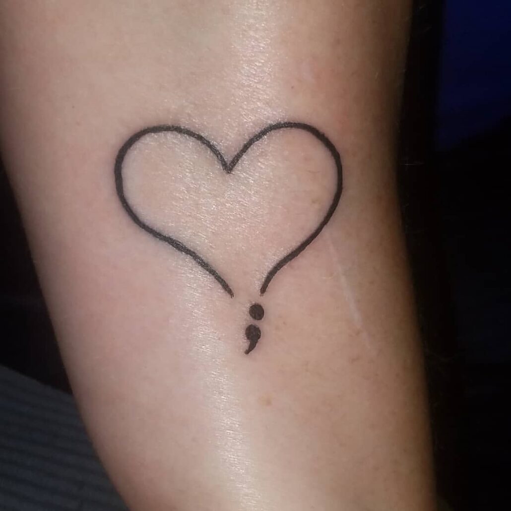 Heart depression tattoos can symbolize the journey of self-love and healing amidst emotional pain and challenges.