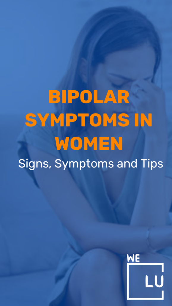 Common bipolar symptoms in women include mood swings, impulsivity, changes in energy levels, sleep disturbances, difficulty concentrating, and episodes of mania and depression.