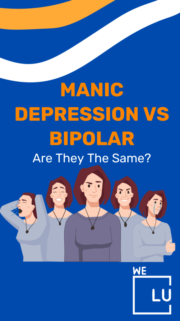 Manic depression and bipolar disorder are historically used to describe the same condition but are now generally considered interchangeable.