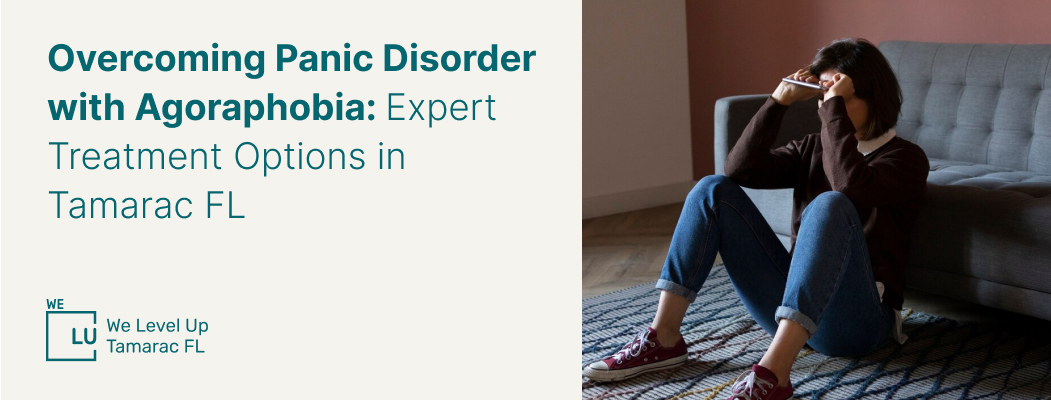A girl suffering from panic disorder with agoraphobia