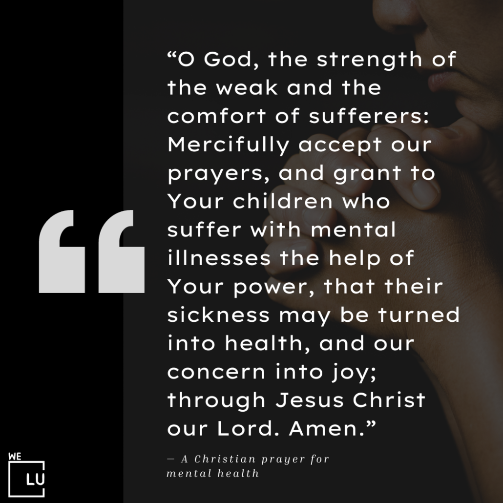 Mental health is vital at every stage of life, from childhood and adolescence through adulthood and aging. Say a prayer for mental health, and let the Higher Power help us in every aspect of our lives.