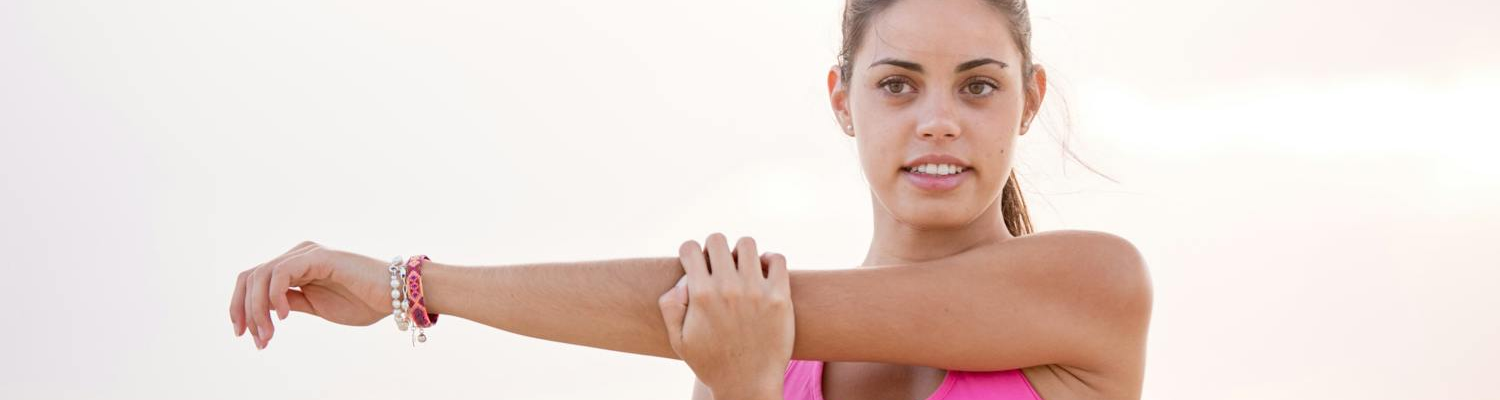 A woman exercising as a part of national women's health week